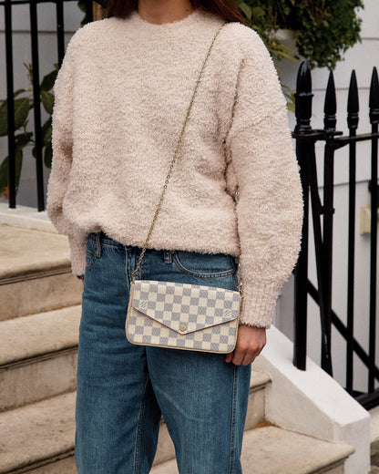 Louis Vuitton Felicie Pochette Damier Azur (RRP £1110)