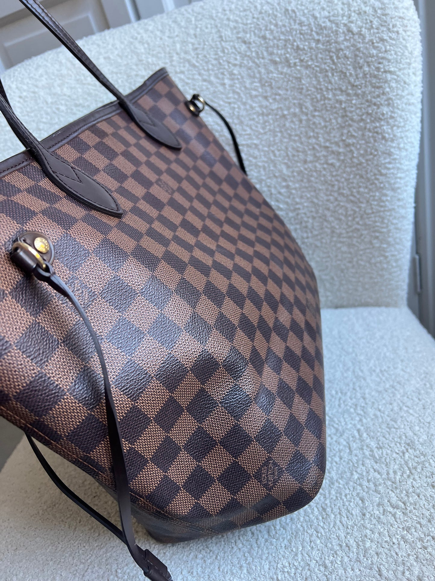 Louis Vuitton Neverfull MM Damier Ebene Cherry Interior (RRP £1,430)