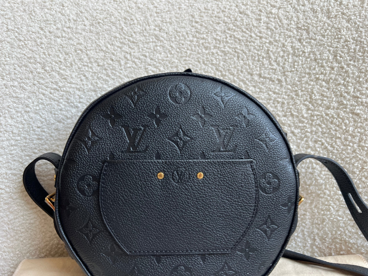Louis Vuitton Boite Chapeau Souple MM Black Empreinte (RRP £2590)