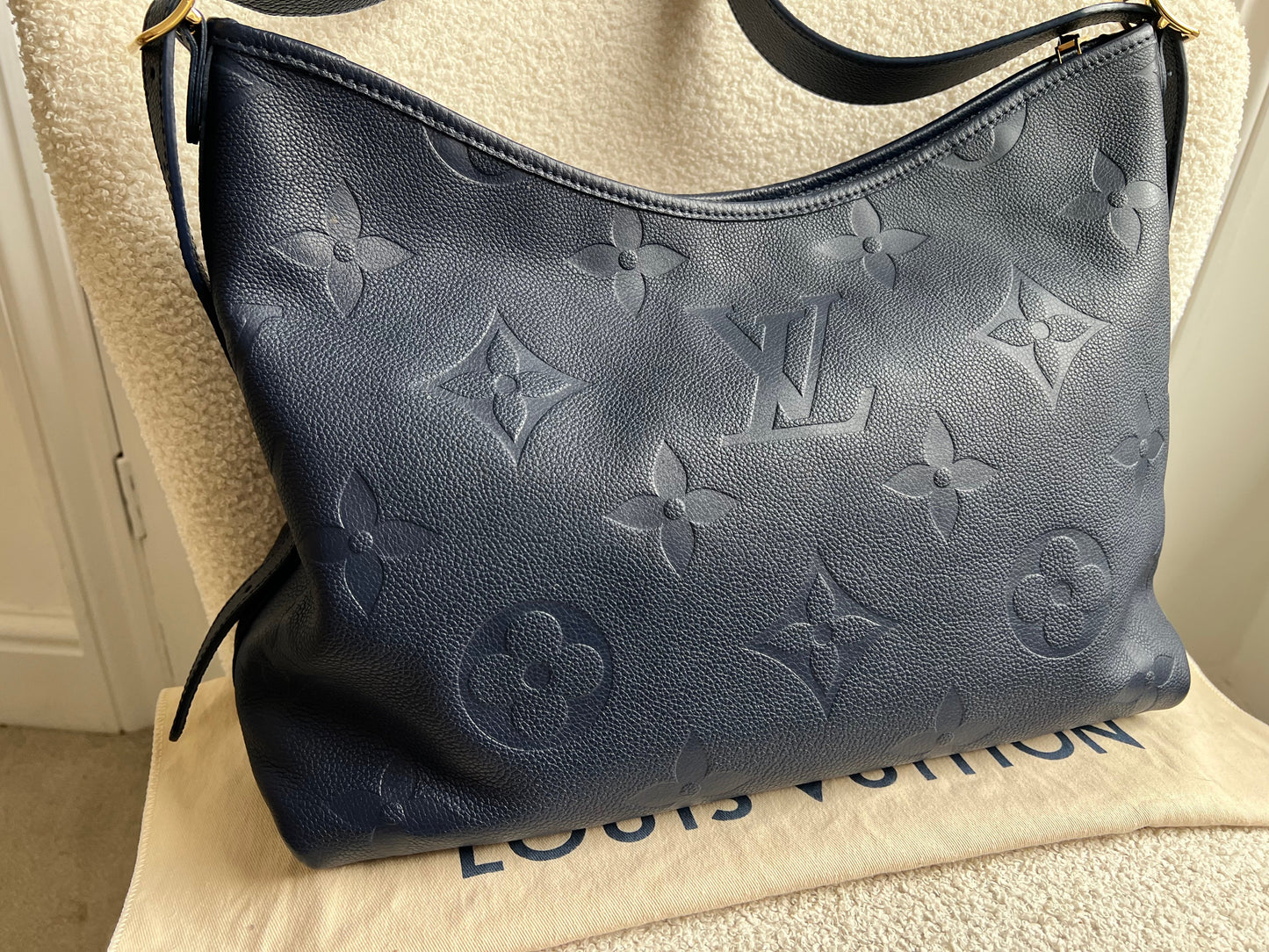 Louis Vuitton Carryall MM Navy Empreinte (RRP £2470)