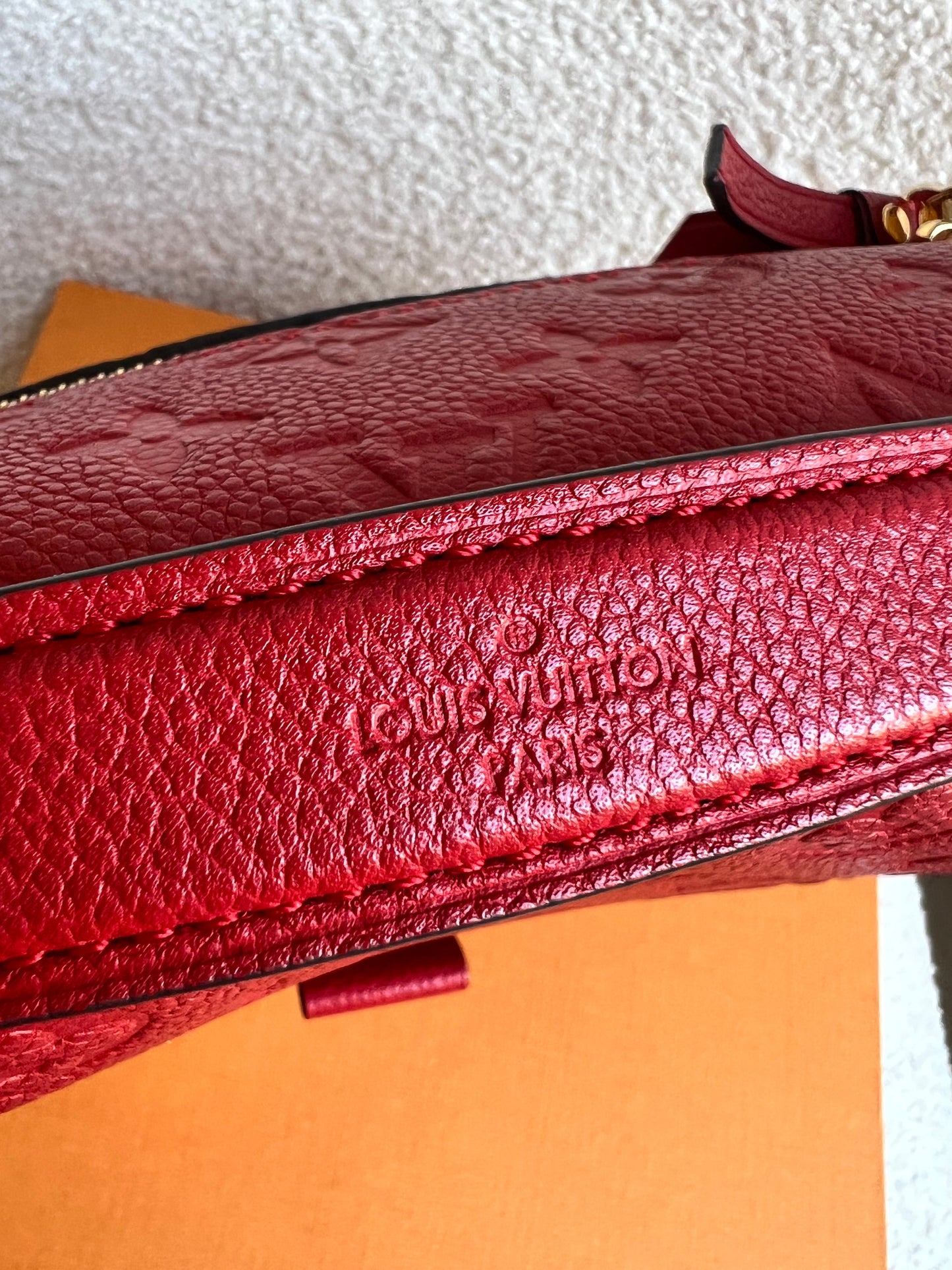 Louis Vuitton Pochette Metis Red Empreinte (RRP £2,130)