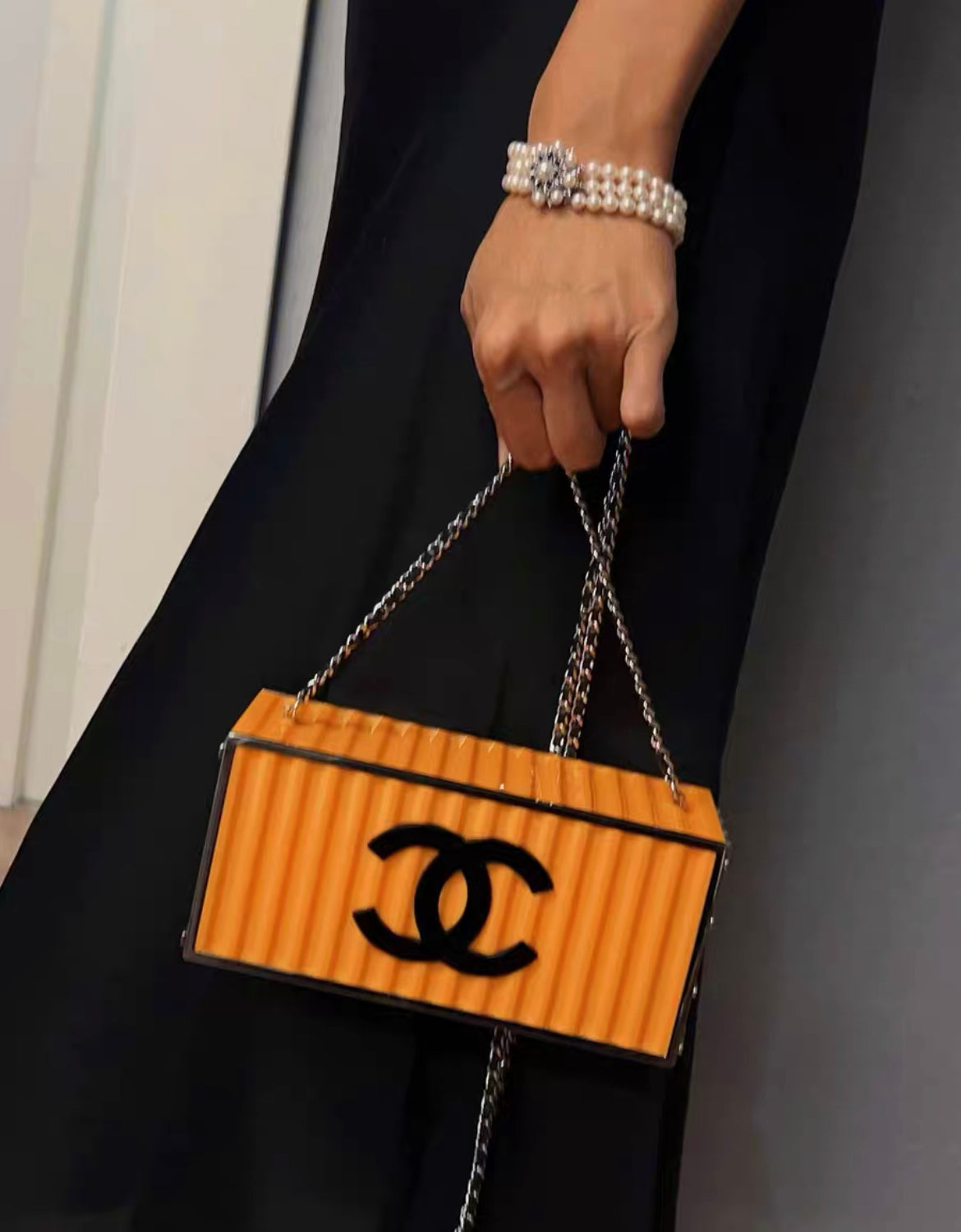 Chanel Luxury Leather Yellow Clutch