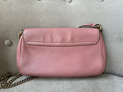 Gucci Rose Pink Soho Disco Crossbody Flap Bag (RRP £1050)