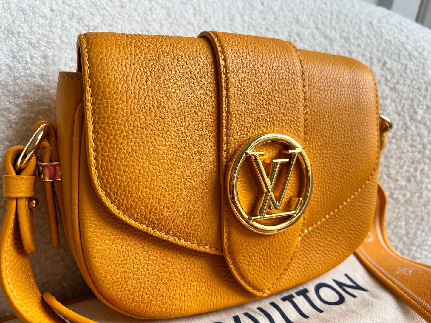 Louis Vuitton Pont 9 Soft PM Bag in Sunbeam (RRP £3030)