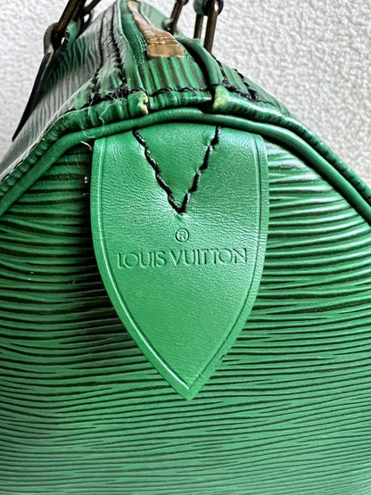 Louis Vuitton Speedy 30 Green Epi