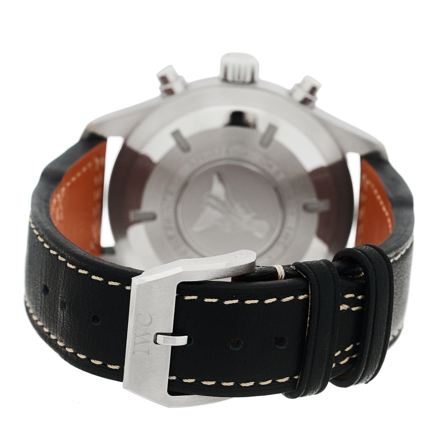 Stainless Steel Calfskin 43mm Pilot "Le Petit Prince" Chronograph Automatic Watch Blue IW377714