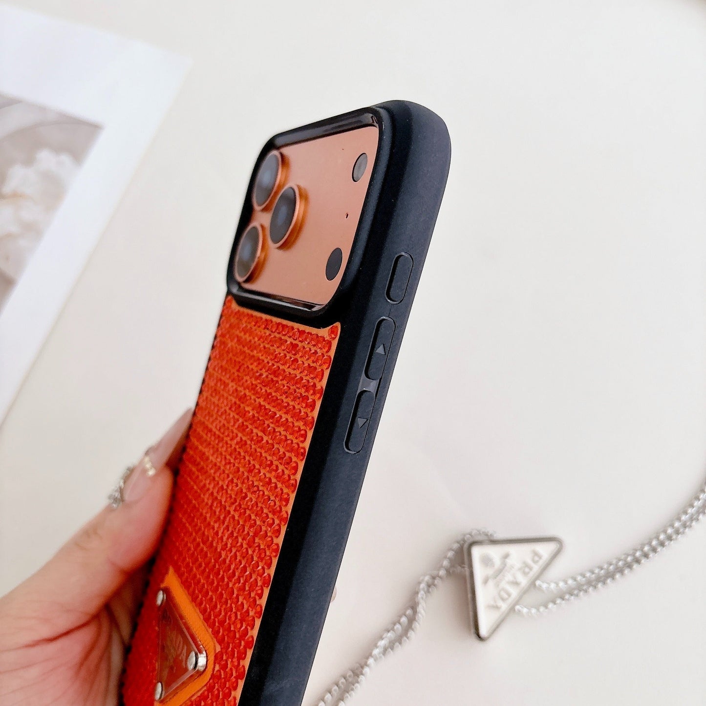 3 Color Phone Case on Chain iPhone