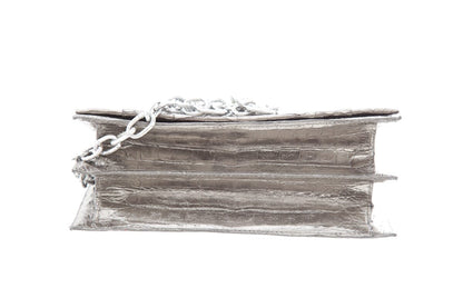 Nancy Gonzalez Silver Croc Crossbody