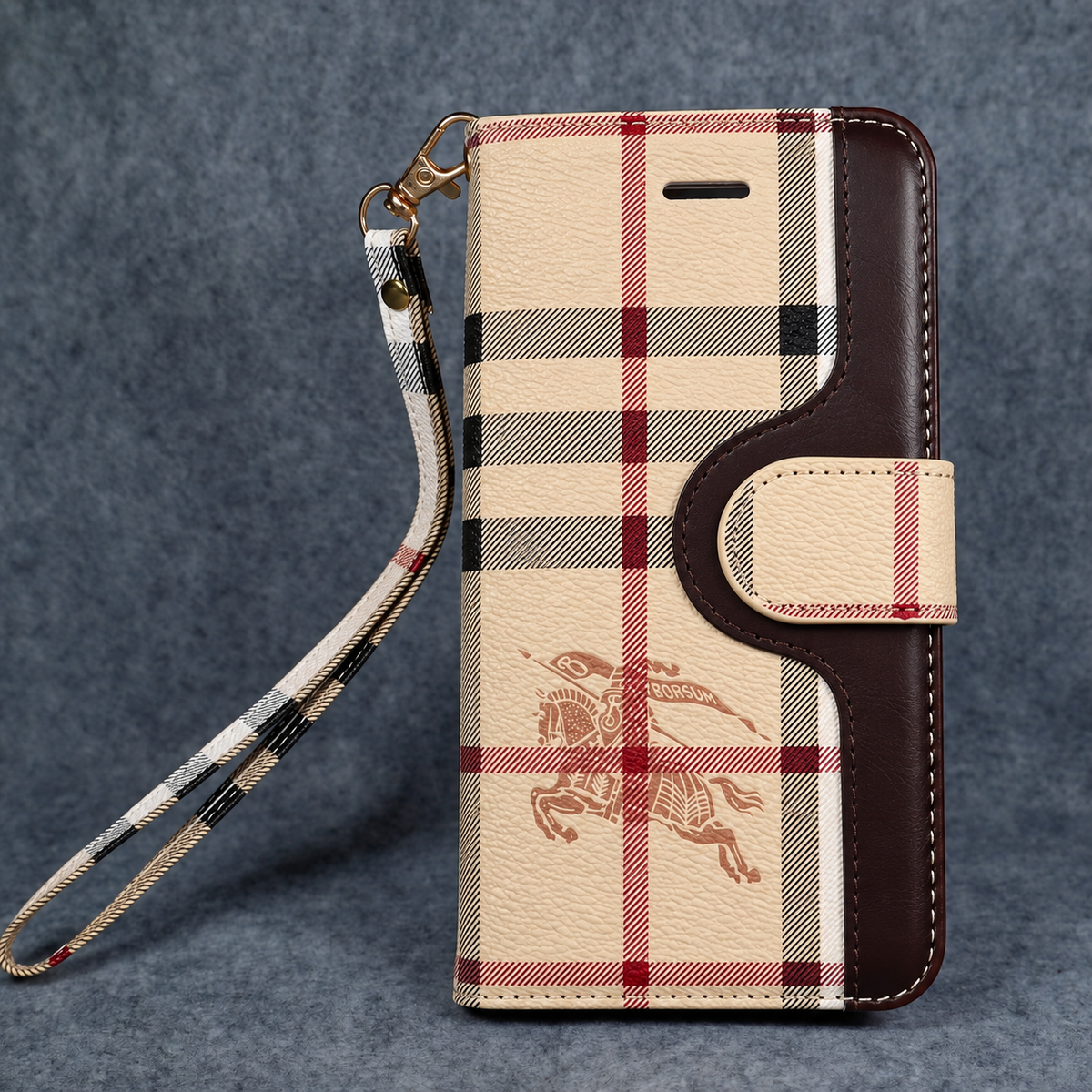 Burberry Wallet Phone Case For Samsung Galaxy S22 23 24 25 Plus Ultra