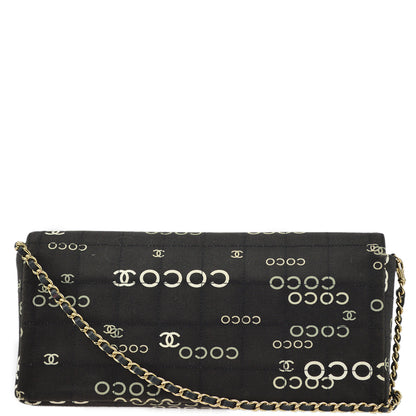 Chanel Canvas Black Shoulder Bag