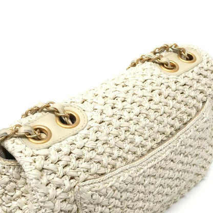 Chanel Cruise 2018 Raffia Crochet Medium Flap Bag