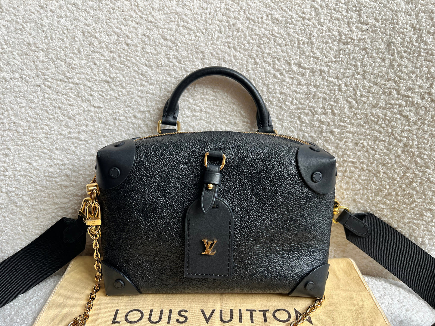 Louis Vuitton Black Empreinte Petite Malle Souple Bag (RRP £2420)
