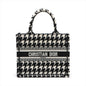 Christian Dior Black X White Canvas Small Book Tote [Clearance Sale]