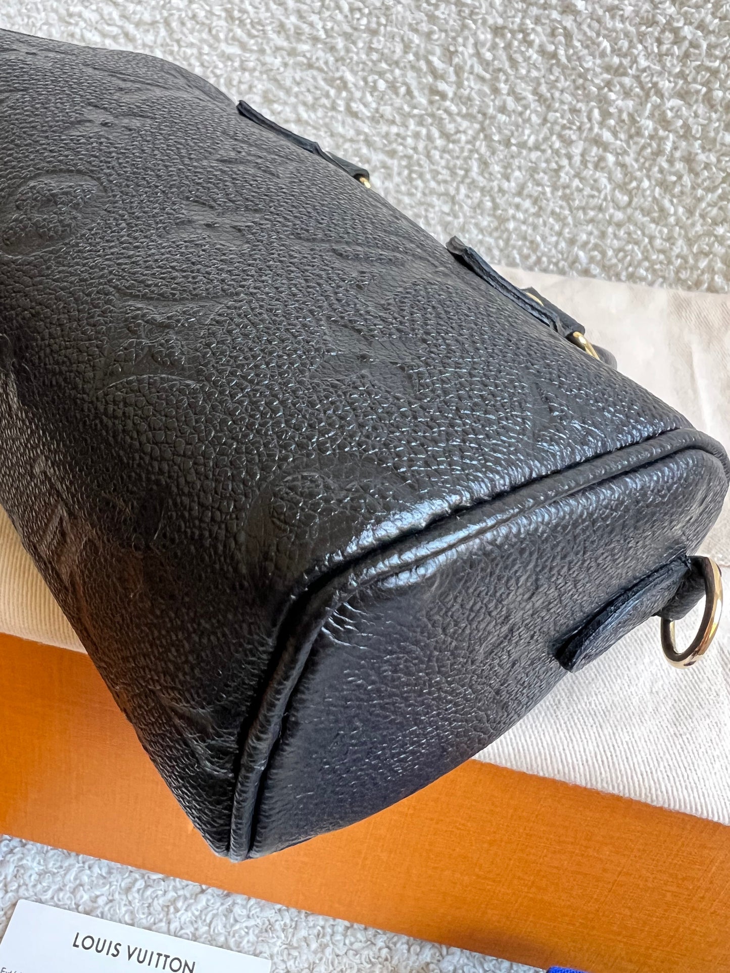 Louis Vuitton Speedy Nano Black Empreinte (RRP £1540)