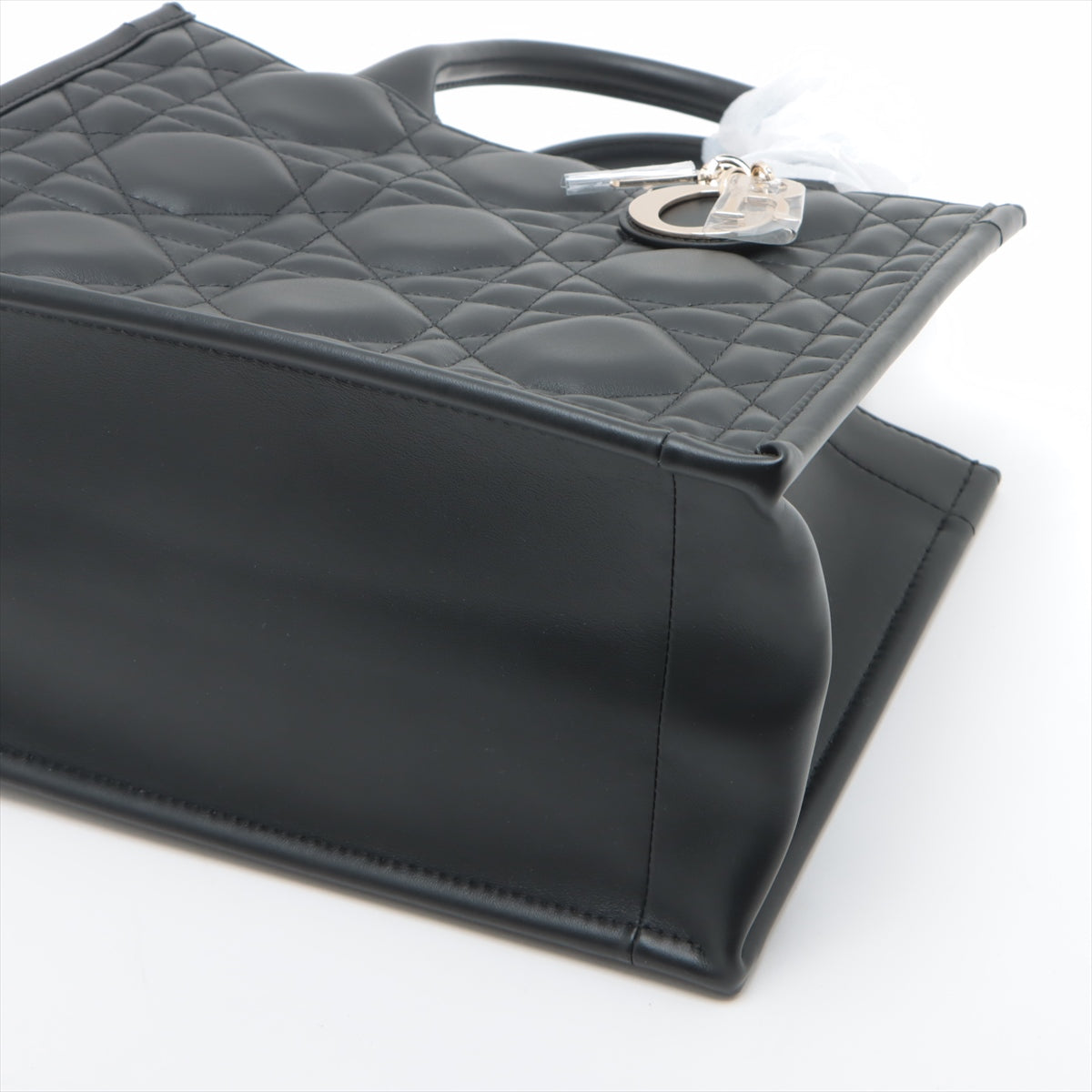 Dior Book Tote Leather Black Tote Bag