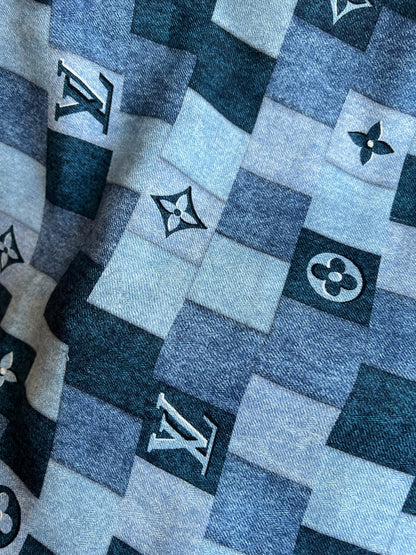 Louis Vuitton Monogram Denim Check Shawl (RRP £550)