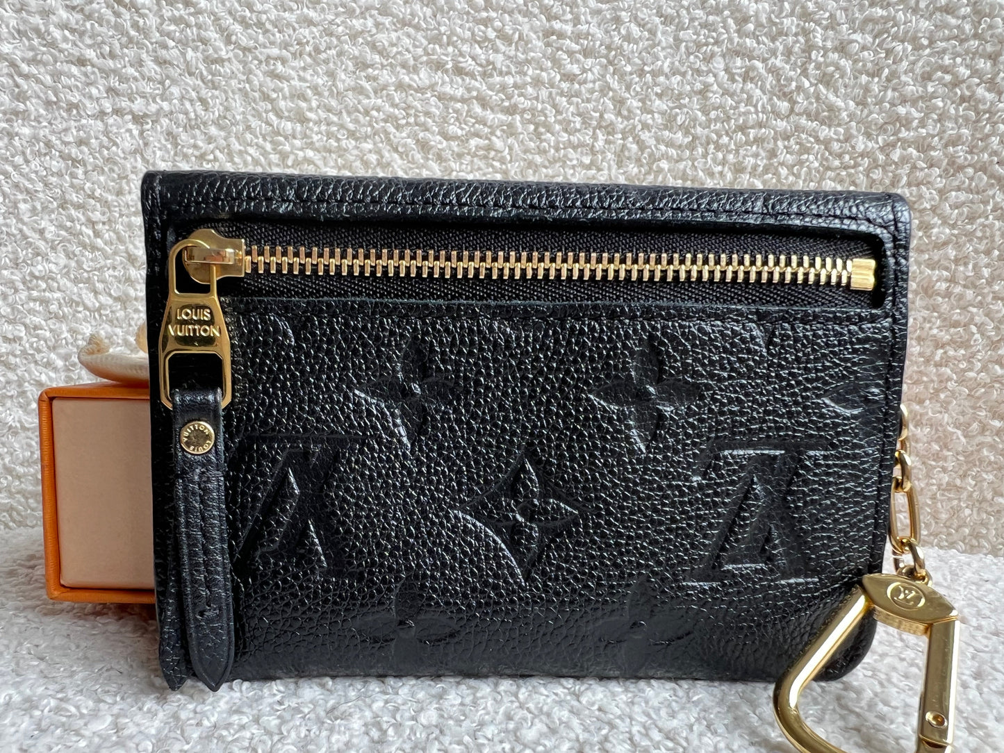 Louis Vuitton Key Pouch Black Empreinte