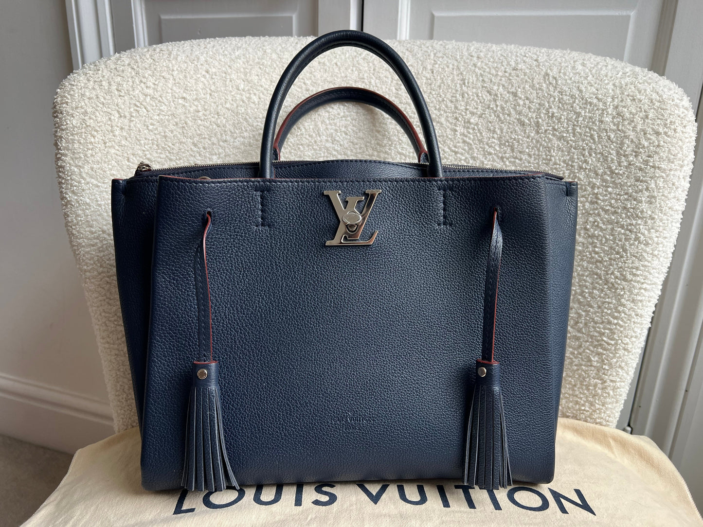 Louis Vuitton Lockmeto Bag in Marine Rouge