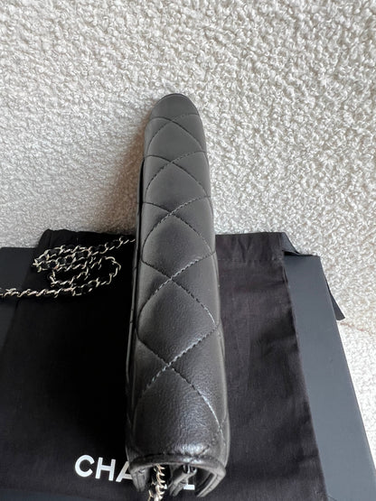 Chanel Wallet on Chain in Black Lambskin Silver Hardware (RRP £2,930)