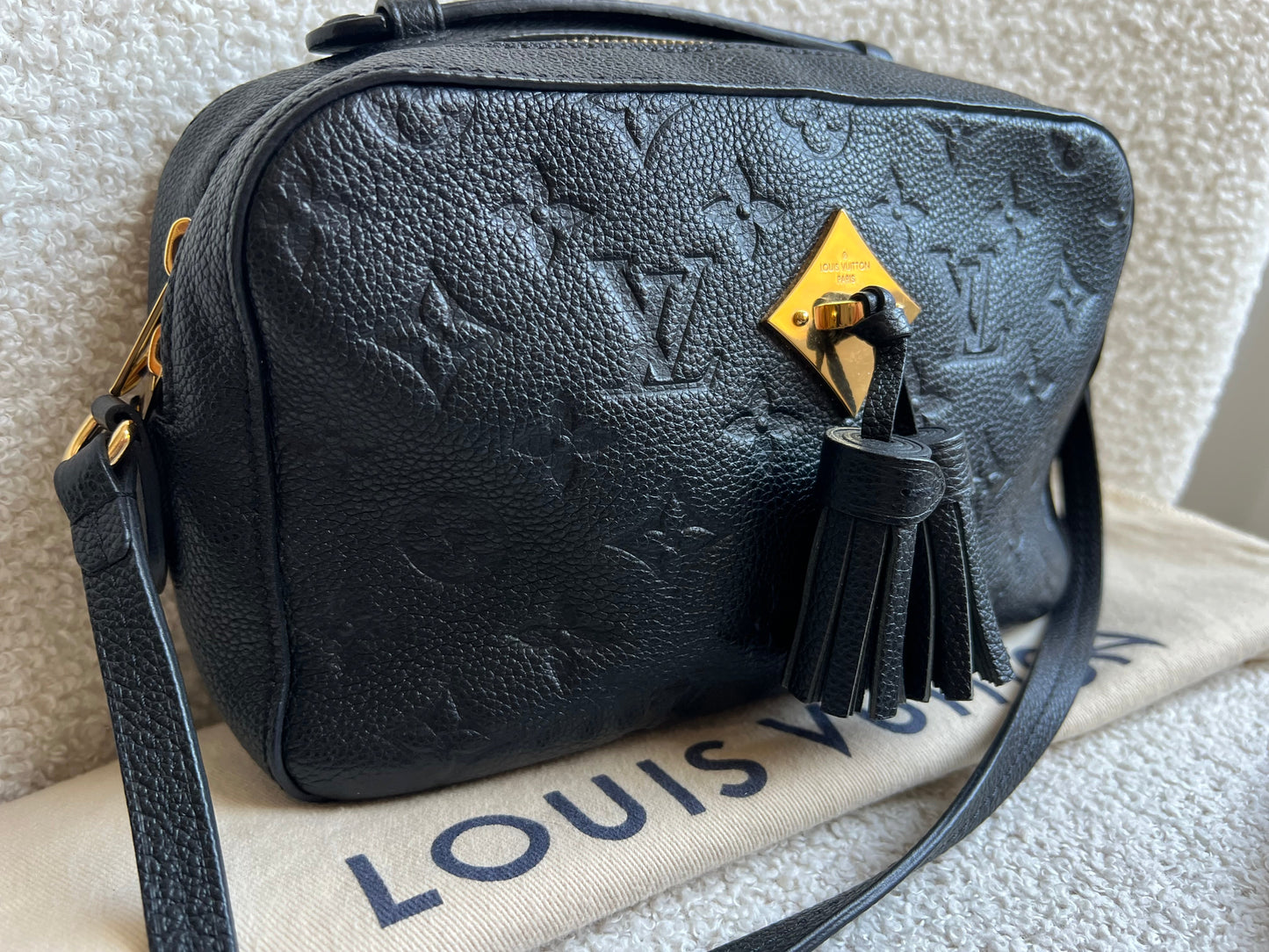 Louis Vuitton Saintonge Black Empreinte
