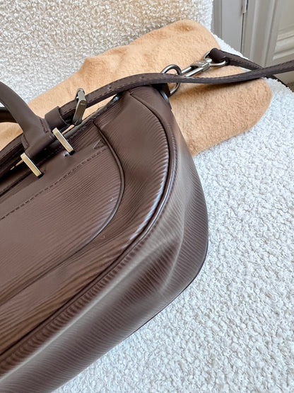 Louis Vuitton Dhanura PM Dark Brown Epi Leather