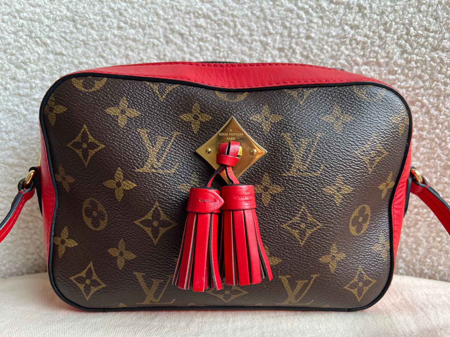 Louis Vuitton Saintonge Monogram Red