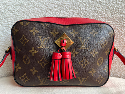 Louis Vuitton Saintonge Monogram Red