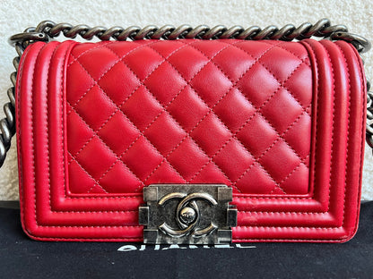Chanel Small Red Boy Bag (RRP £5,390)