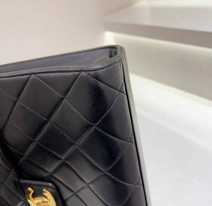 Chanel Rare Gold Top Handle Business Portfolio Briefcase