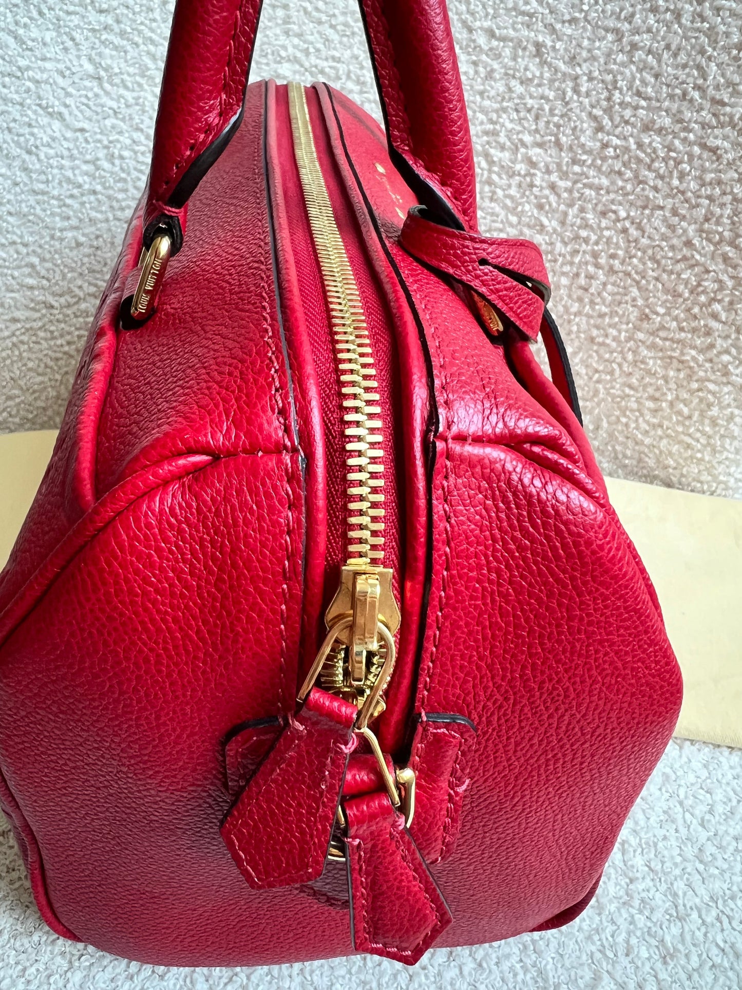 Louis Vuitton Speedy 25 Red Empreinte (RRP £1,840)