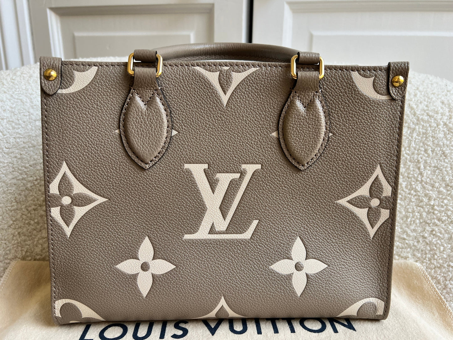 Louis Vuitton On the Go Bicolour PM Empreinte (RRP £2,520)