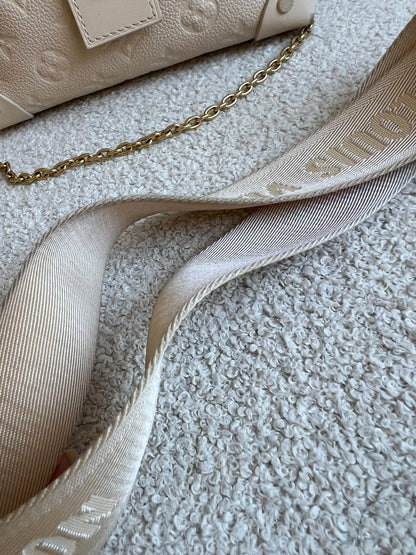 Louis Vuitton Cream Empreinte Petite Malle Souple Bag (RRP £2420)