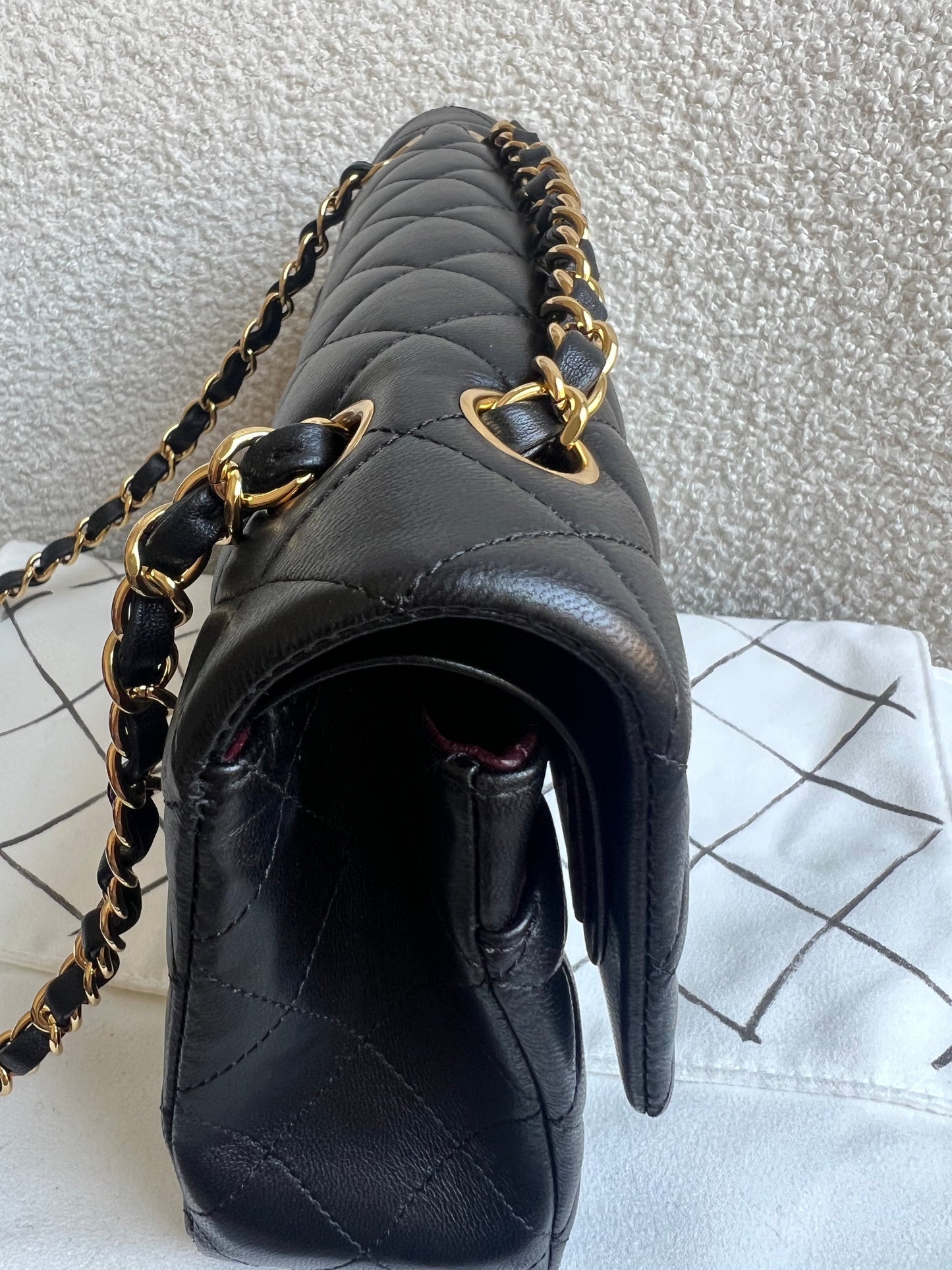 Chanel Medium Classic Flap in Black Lambskin Gold hardware (RRP £9090)