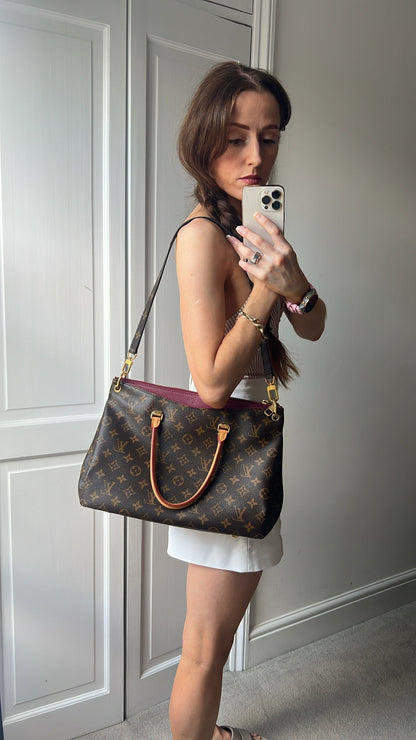 Louis Vuitton Pallas Tote in Monogram and Fuchsia (RRP £1960)
