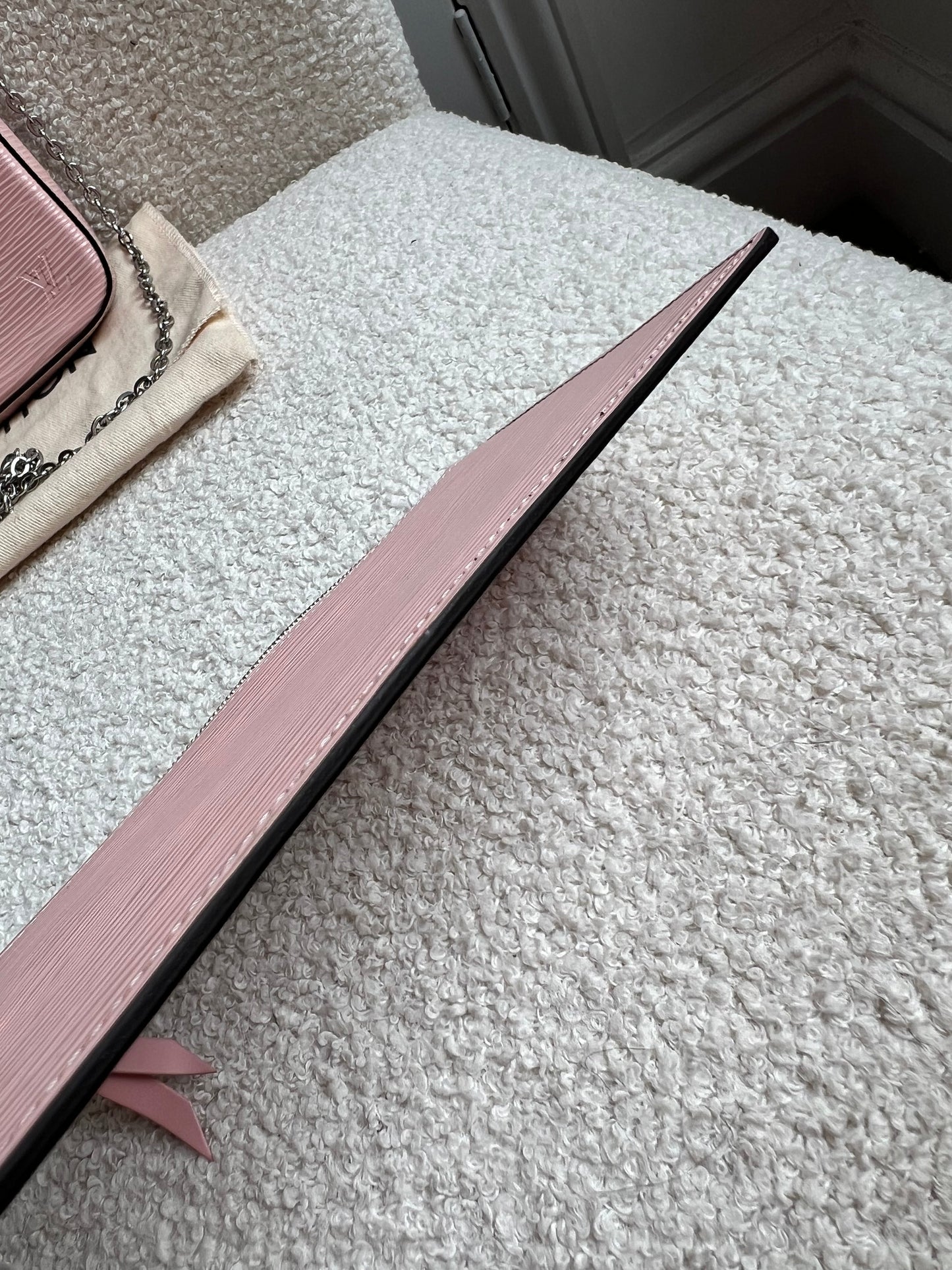Louis Vuitton Felicie Pochette Rose Ballerine Epi (RRP £1160)