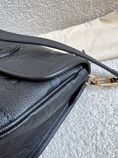 Louis Vuitton Diane Satchel Black Empreinte (RRP £2,120)