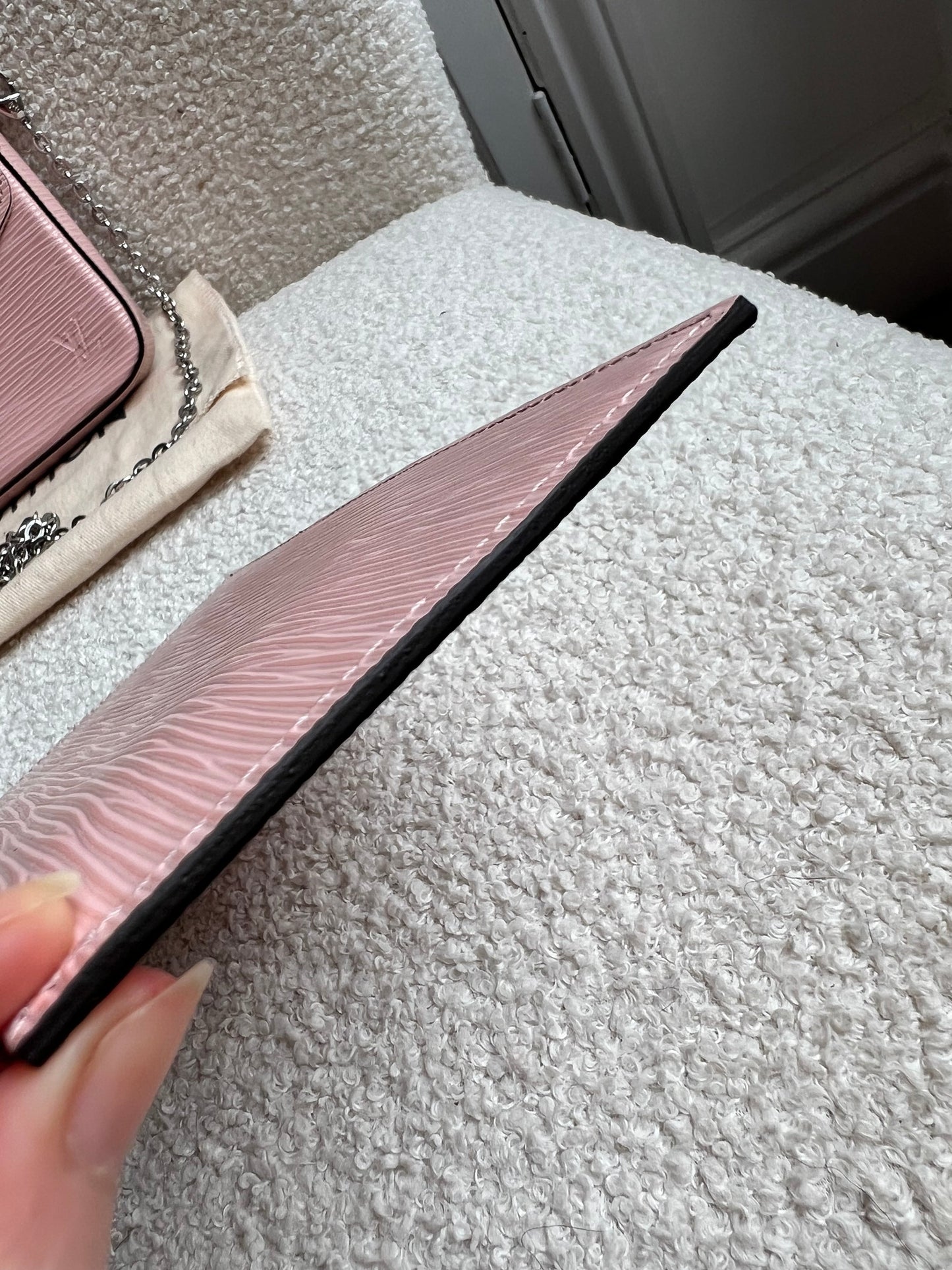 Louis Vuitton Felicie Pochette Rose Ballerine Epi (RRP £1160)
