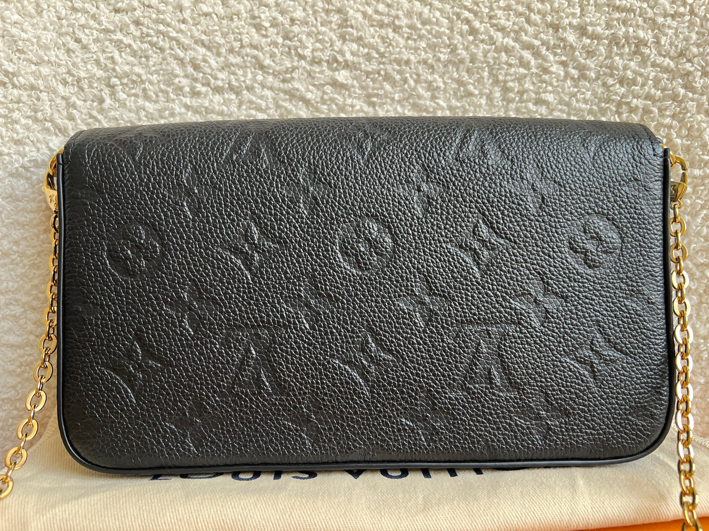 Louis Vuitton Felicie Pochette Black Empreinte Monogram (RRP £1230)