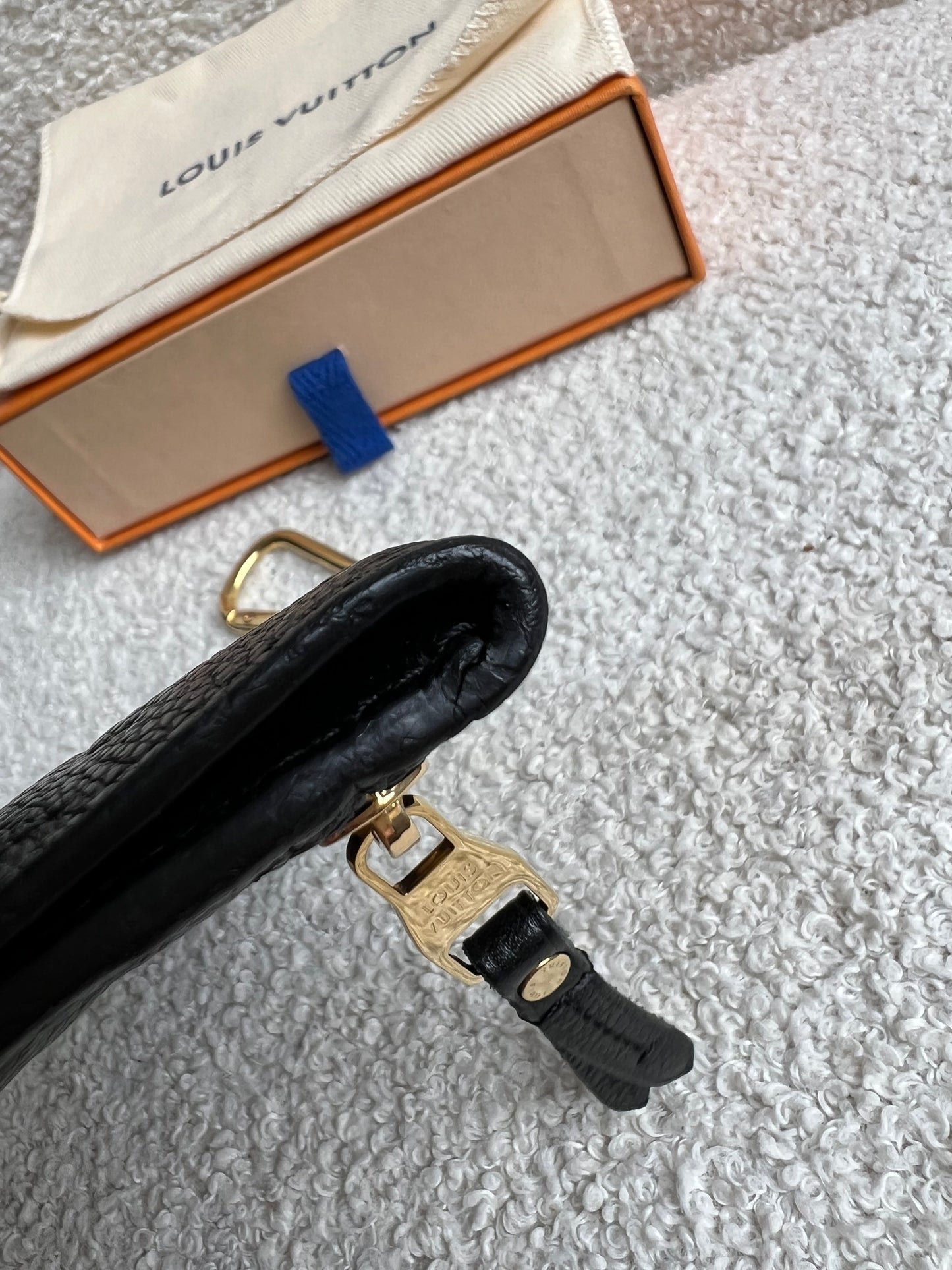 Louis Vuitton Key Pouch Black Empreinte