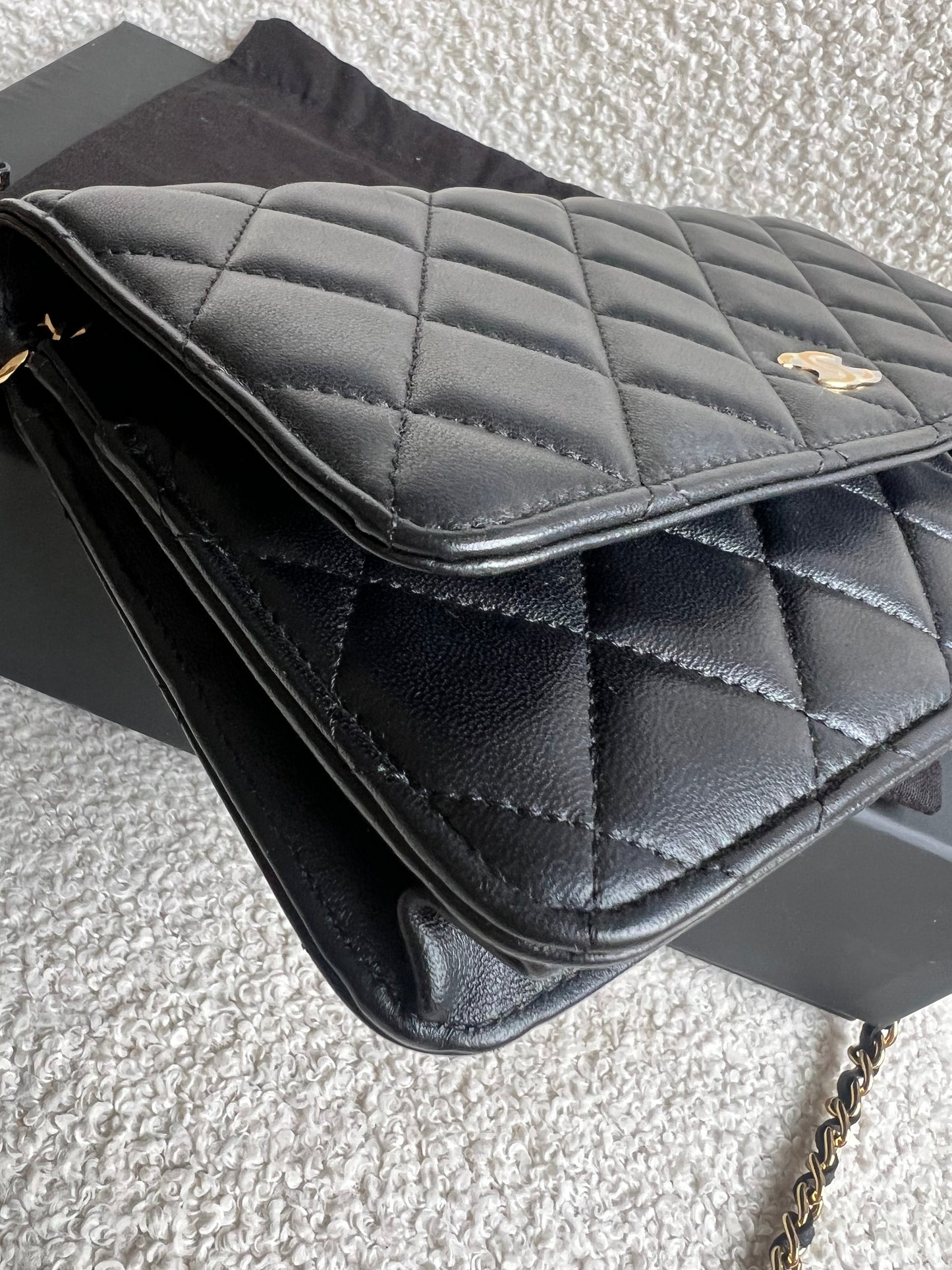 Chanel Wallet on Chain in Black Lambskin Gold Hardware (RRP £2,930)