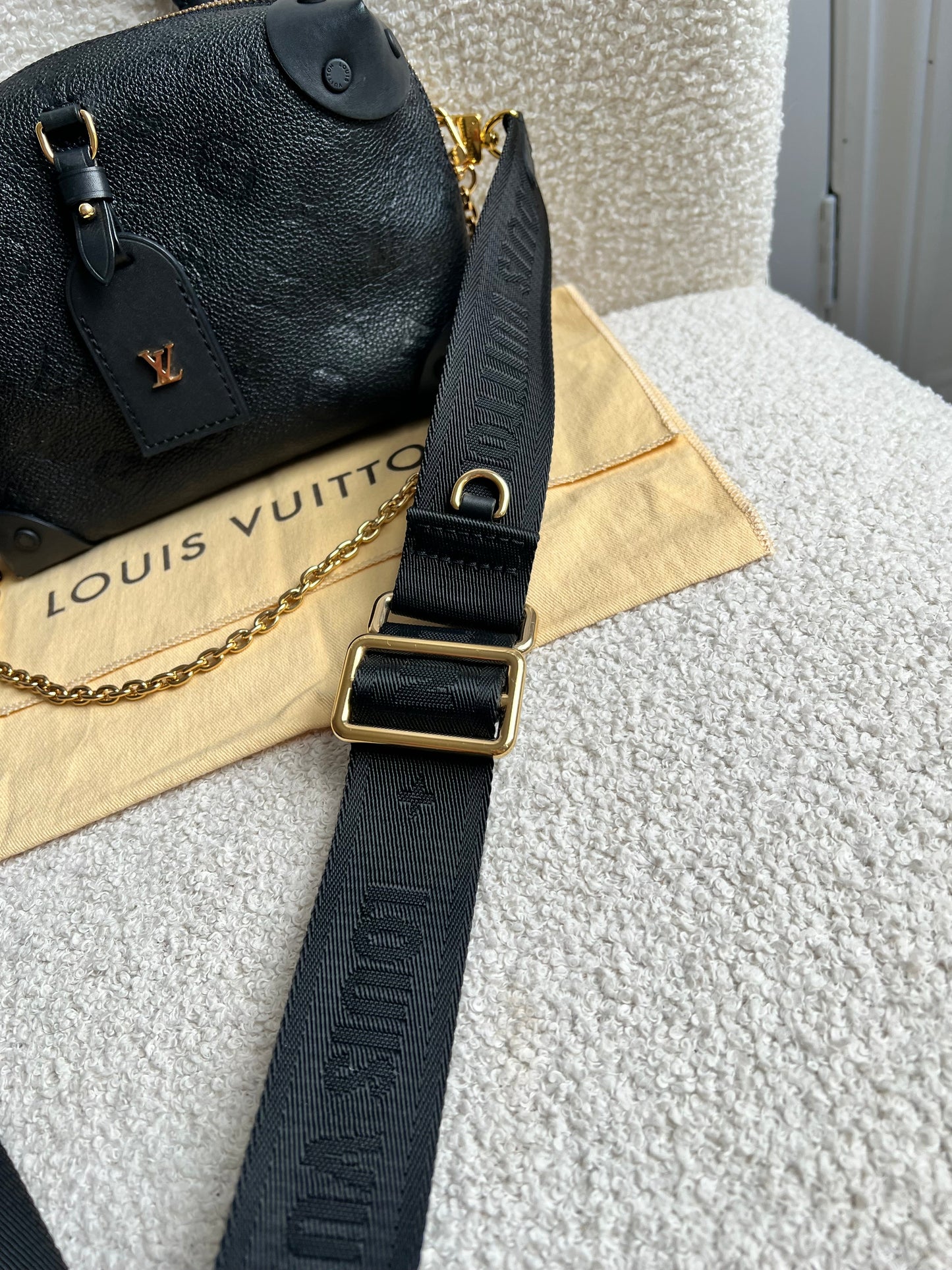Louis Vuitton Black Empreinte Petite Malle Souple Bag (RRP £2420)