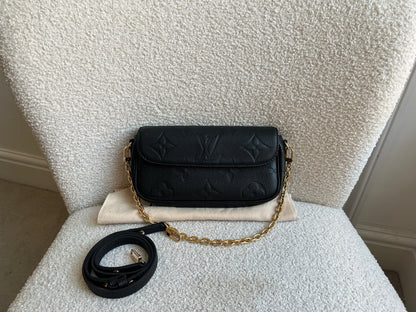 Louis Vuitton Ivy Wallet on Chain Bag Black Empreinte (RRP £1,490)