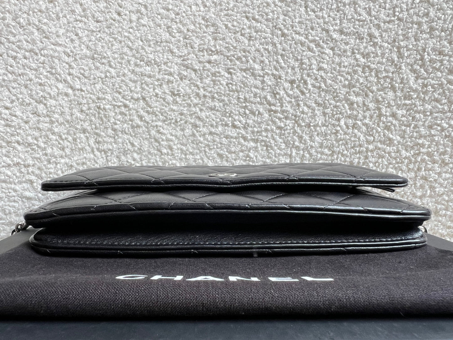 Chanel Wallet on Chain in Black Lambskin Silver Hardware (RRP £2,930)