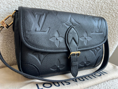 Louis Vuitton Diane Satchel Black Empreinte (RRP £2,120)