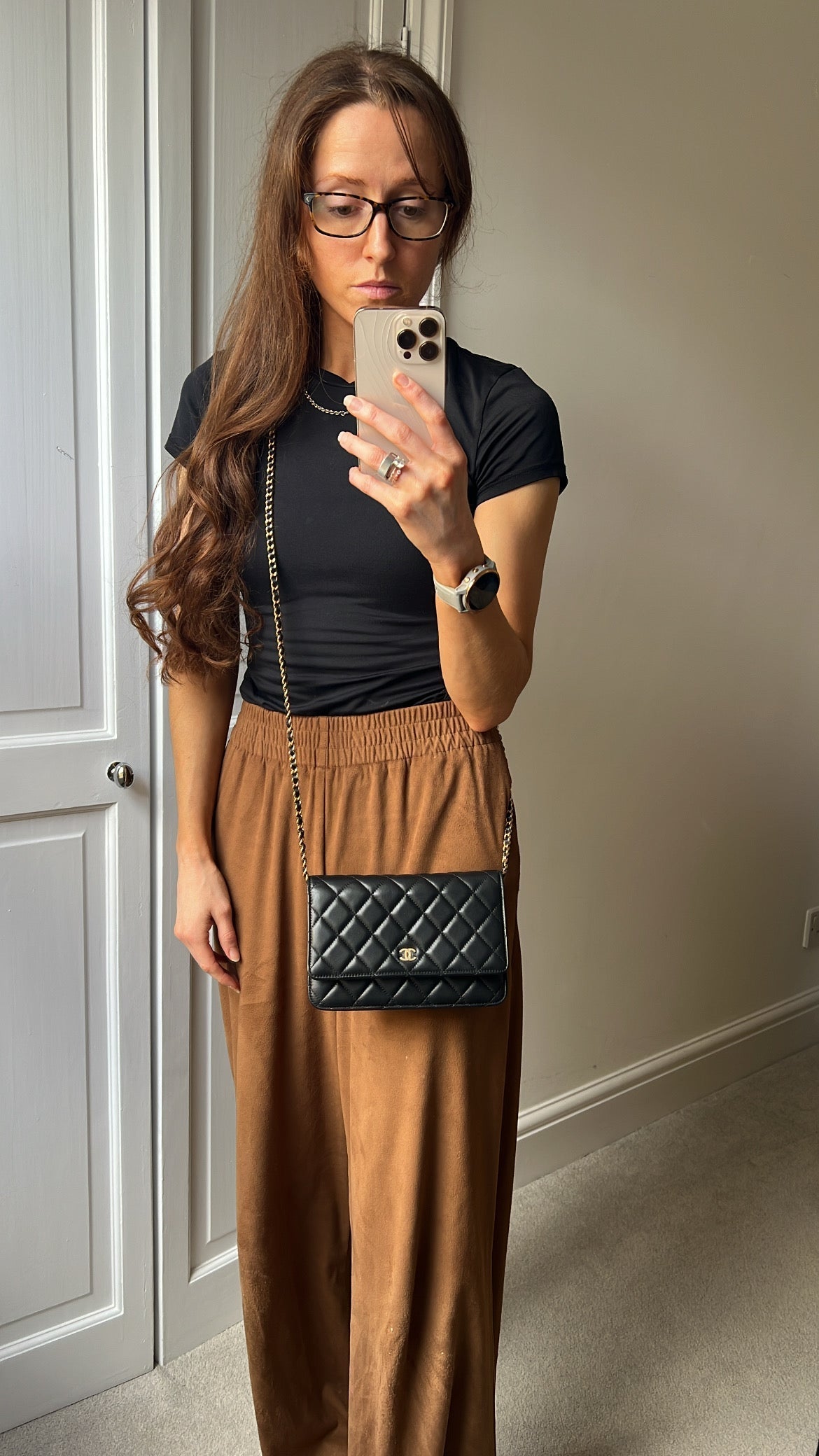 Chanel Wallet on Chain in Black Lambskin Gold Hardware (RRP £2,930)