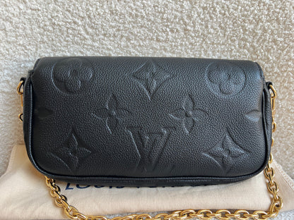 Louis Vuitton Ivy Wallet on Chain Bag Black Empreinte (RRP £1,490)