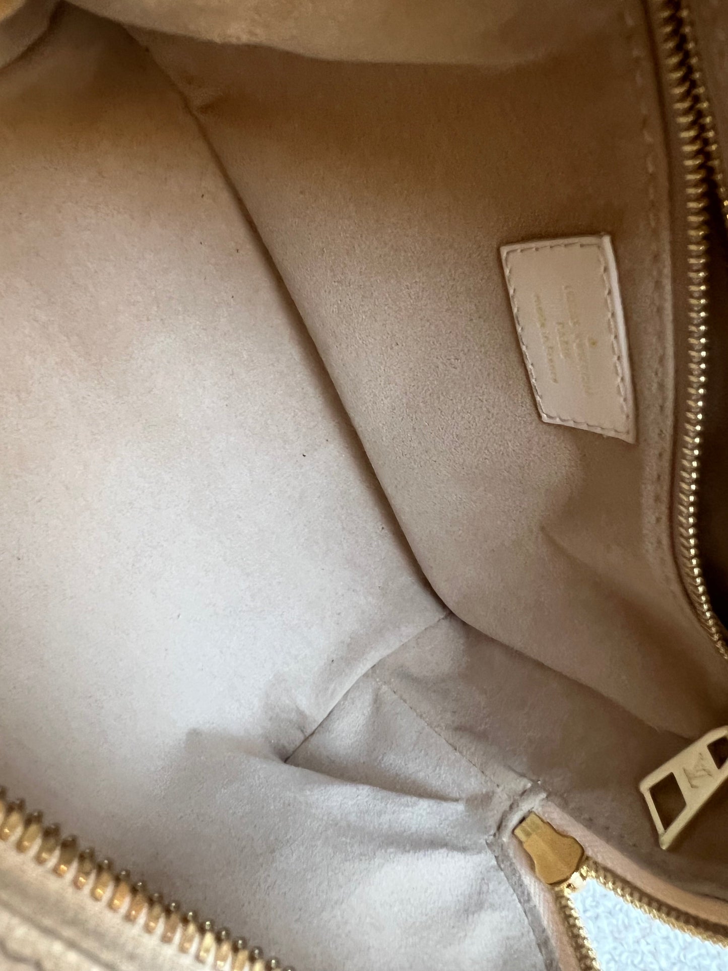 Louis Vuitton Cream Empreinte Petite Malle Souple Bag (RRP £2420)
