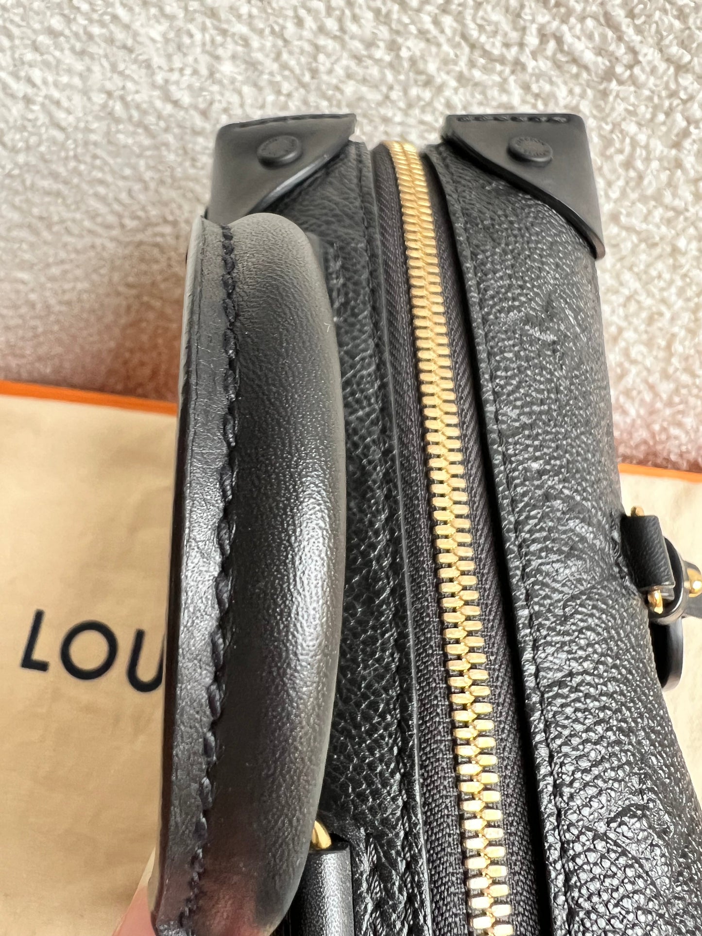 Louis Vuitton Black Empreinte Petite Malle Souple Bag (RRP £2420)