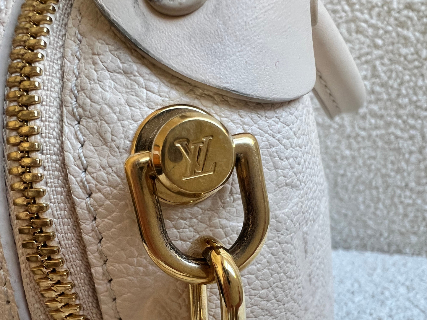 Louis Vuitton Cream Empreinte Petite Malle Souple Bag (RRP £2420)