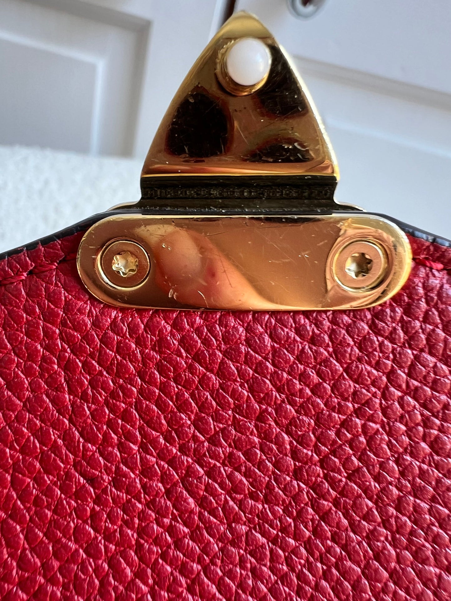 Louis Vuitton Pochette Metis Red Empreinte (RRP £2,130)